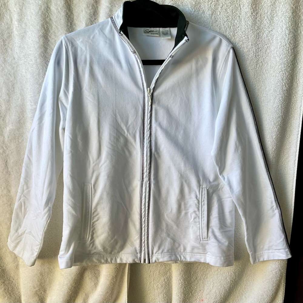 Chico's Spa White Cotton Top